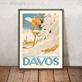 Davos Travel Poster by Emil Cardinaux, 1918