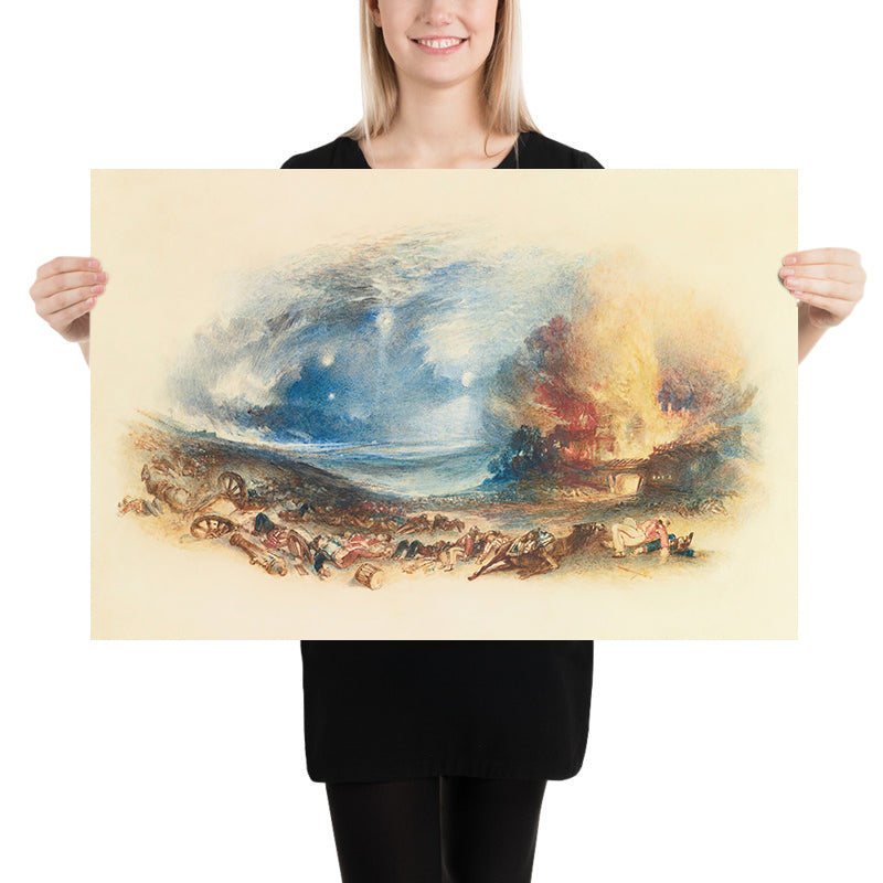 The Field Of Waterloo Seen From Hougoumont by Turner, 1833