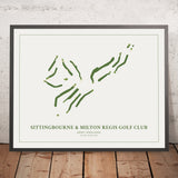 Sittingbourne & Milton Regis Golf Club: Modern Golf Course Map