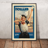 Affiche de voyage des Pays-Bas : Hollande 