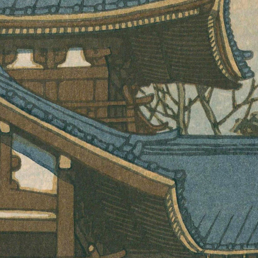 Byodo-in-Tempel in Uji-Renge nahe Kyoto von Hasui Kawase, 1935 