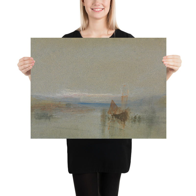 Barche da pesca ferme al largo di Le Havre di Turner, 1800 