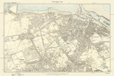 Personalised Old Map of Abergavenny
