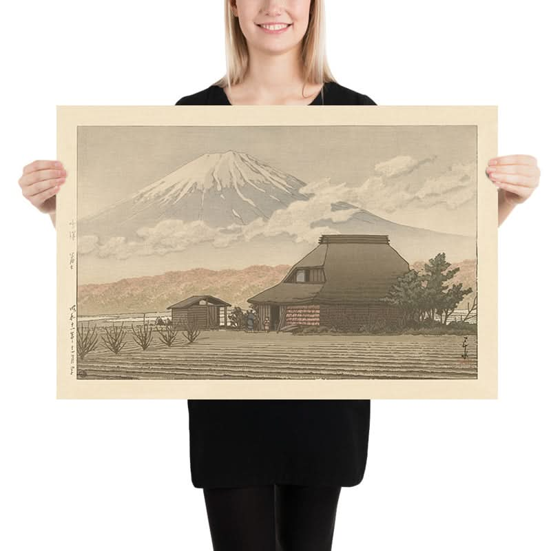 Mont Fuji depuis le village de Narusawa par Hasui Kawase, 1936