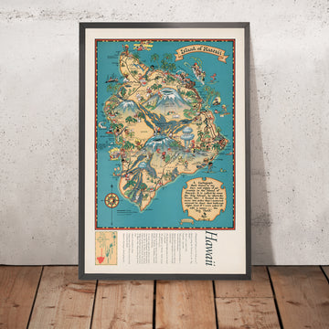Mappa Pittorica Vintage dell&