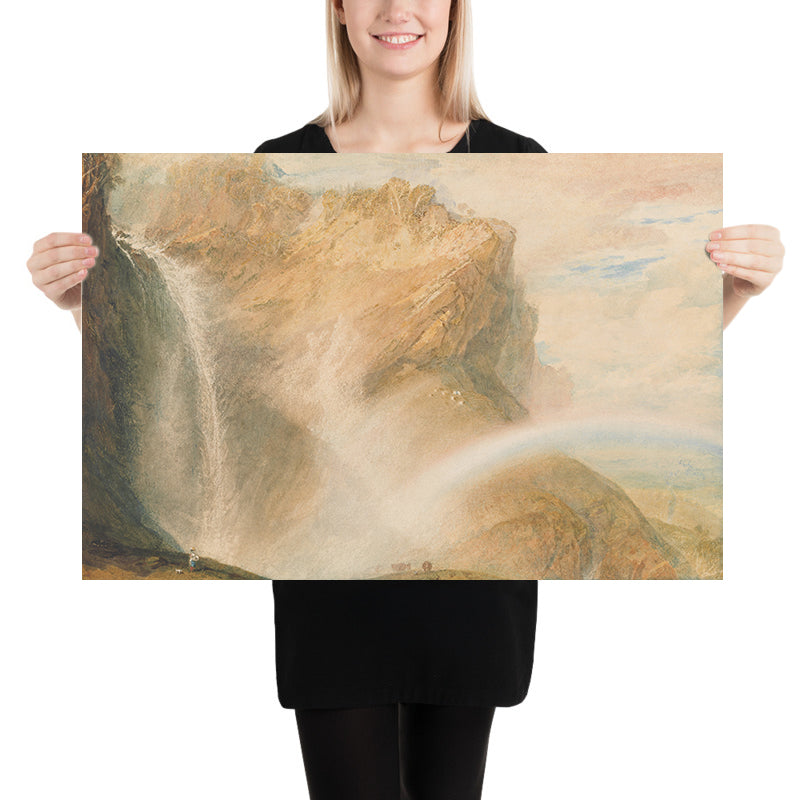 Upper Fall of the Reichenbach: Rainbow by Turner, 1810