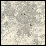 Mapa antiguo personalizado de Carlton 