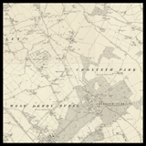 Mapa antiguo personalizado de Huyton con Roby 