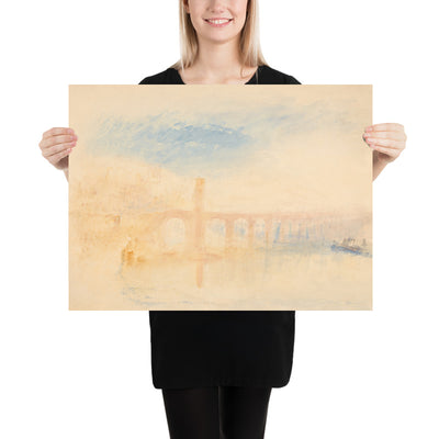 The Moselle Bridge, Coblenz by Turner, 1842
