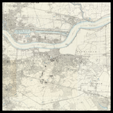 Personalisierte alte Karte des Stadtbezirks Greenwich 