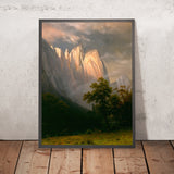 Cathedral Rock, Yosemite by Albert Bierstadt, 1870