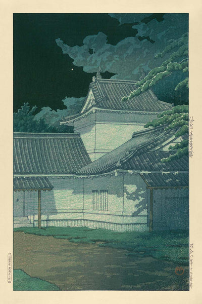 Aoba Castle in Sendai by Hasui Kawase, 1935