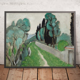 Paisaje con cipreses y olivos en los alrededores de Niza (Landscape with cypresses and olive trees near Nice) de Henri Matisse, 1918 