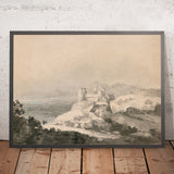 Castello di Harlech, Galles, da Sud di Turner, 1794 