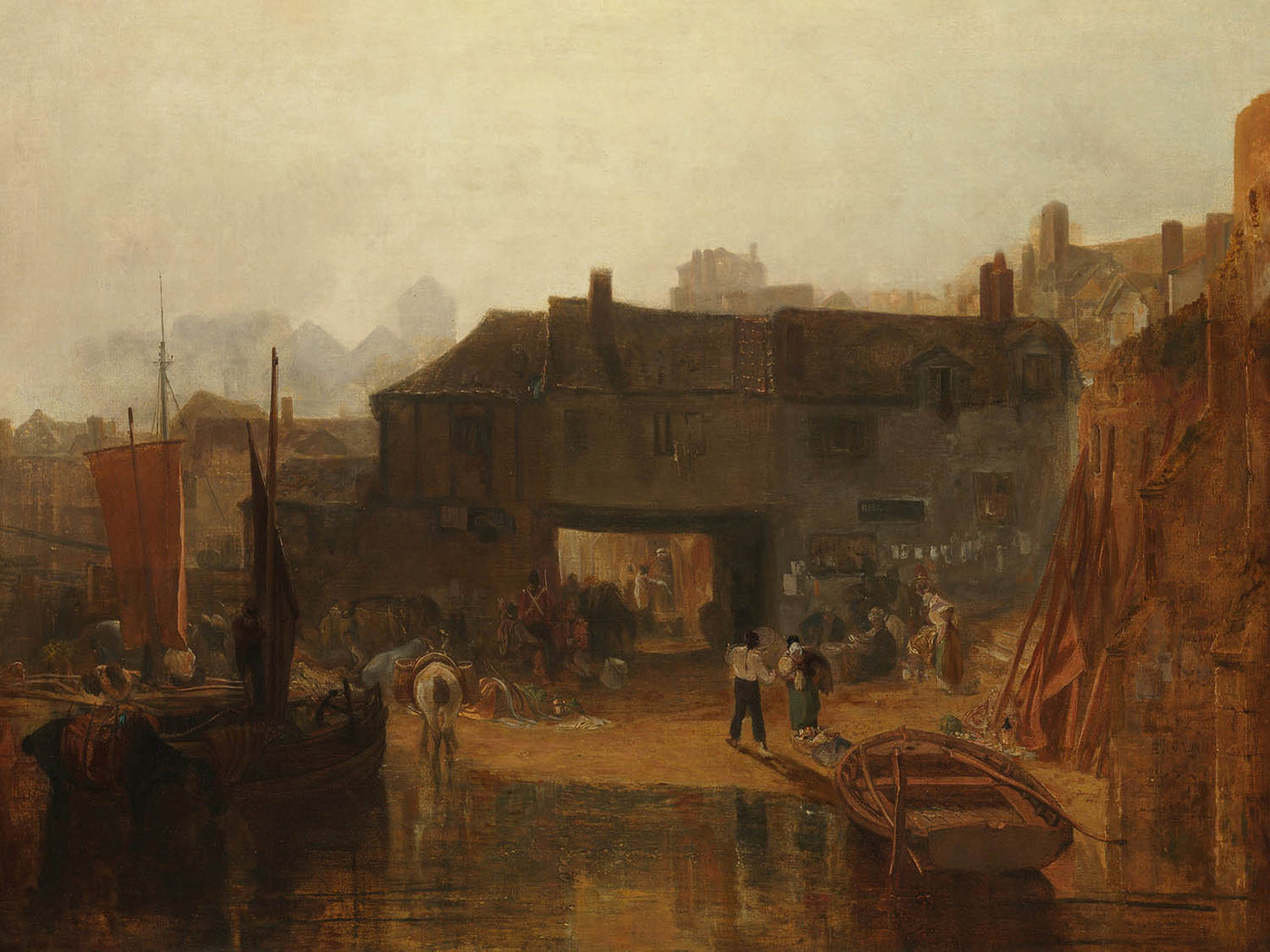 Saltash with the Water Ferry, Cornwall by Turner, 1811