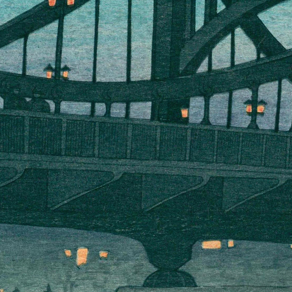 Kiyosu Bridge by Hasui Kawase, 1935