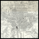 Mapa antiguo personalizado de Preston 
