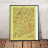 Old Map of Cooperstown, New York by USGS, 1909 – Otsego Lake & Susquehanna River
