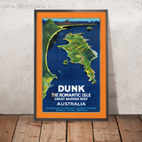 Great Barrier Reef Travel Poster: Dunk the Romantic Isle by Peter Smith Templeton