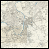 Mapa antiguo personalizado de Kingston upon Thames 