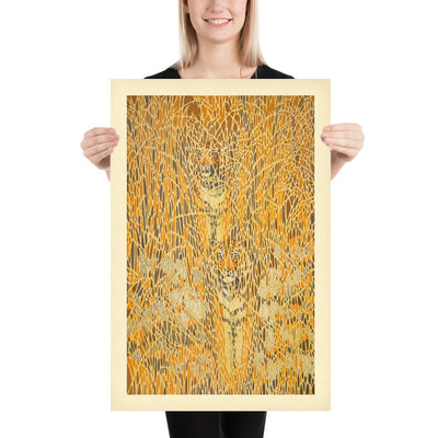 Camouflaged Tigers by Toshi Yoshida, 1985