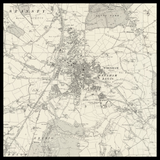 Carte ancienne personnalisée de Wrexham 