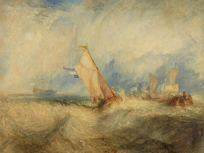 Van Tromp, s'apprêtant à plaire à ses maîtres par Turner, 1844 