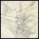 Carte ancienne personnalisée de Llanelli 