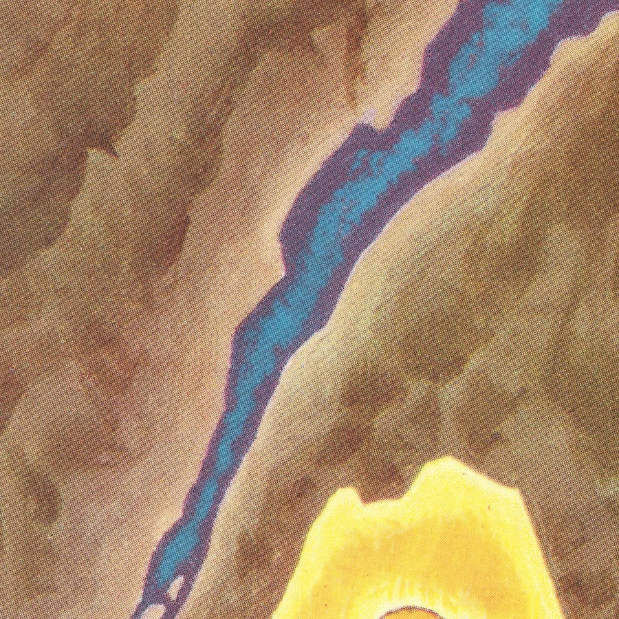 Mappa delle leggende folkloristiche antiche degli Stati Uniti, 1960 