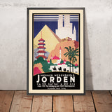 Poster di viaggio del mondo: Jorden di Werner Werenskiold 