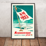 Norwegen Reiseplakat: Norgesmesterskapet auf Ski von Per A. Johansen Sted, 1953 