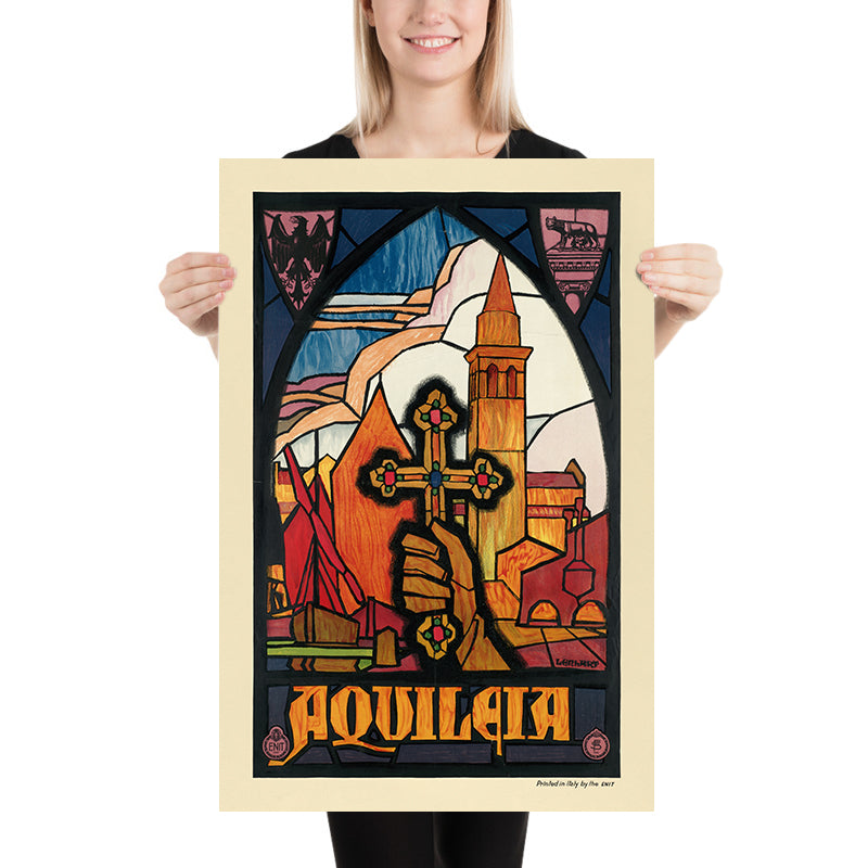 Aquileia Travel Poster: Aquileia by Franz Lenhart