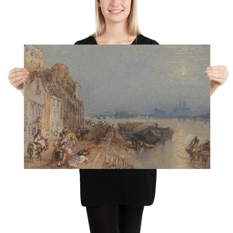 Tours: Sunset: Looking Backwards by Turner, 1826