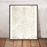 Map of Mesquite, Nevada by USGS, 1985 – Virgin River Valley & Lincoln County