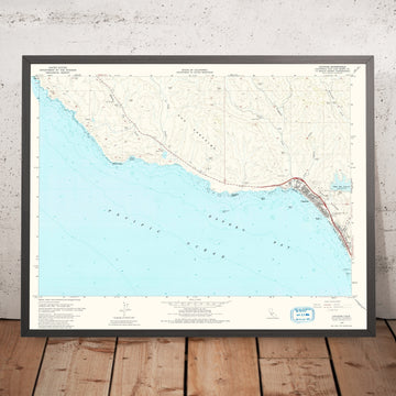 Old Map of Cayucos, California by USGS, 1965 – Estero Bay & Pacific Coast