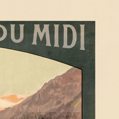 Southwest France Travel Poster: Chemin de fer du Midi by Louis Tauzin, 1910