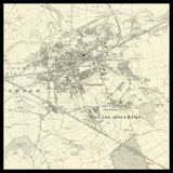 Mapa antiguo personalizado de Castleford 