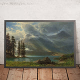 Scenery in the Grand Tetons by Albert Bierstadt, 1865