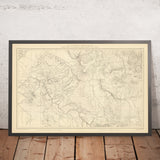 Old Topographic Map of Black Canyon of the Gunnison by Hayden 1877: San Juan, Book Cliffs, Green R., Aspen, Brunot 1873