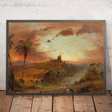 Study for Imaginary South American Landscape by Frederic Edwin Church, 1857