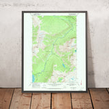 Old Map of Glacier National Park, Montana by USGS, 1968 – Mount Cannon, Lake McDonald & Going-to-the-Sun Road