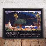 Póster de viaje de la isla Catalina: Ahora vea Santa Catalina, de Otis Shepard, 1935 