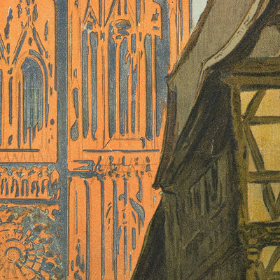 Strasbourg Travel Poster by Chemins de fer d’Alsace et de Lorraine, 1920