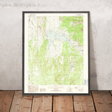 Map of Madrid, New Mexico by USGS, 1990 – Cerrillos, Turquoise Trail & Ortiz Mountains