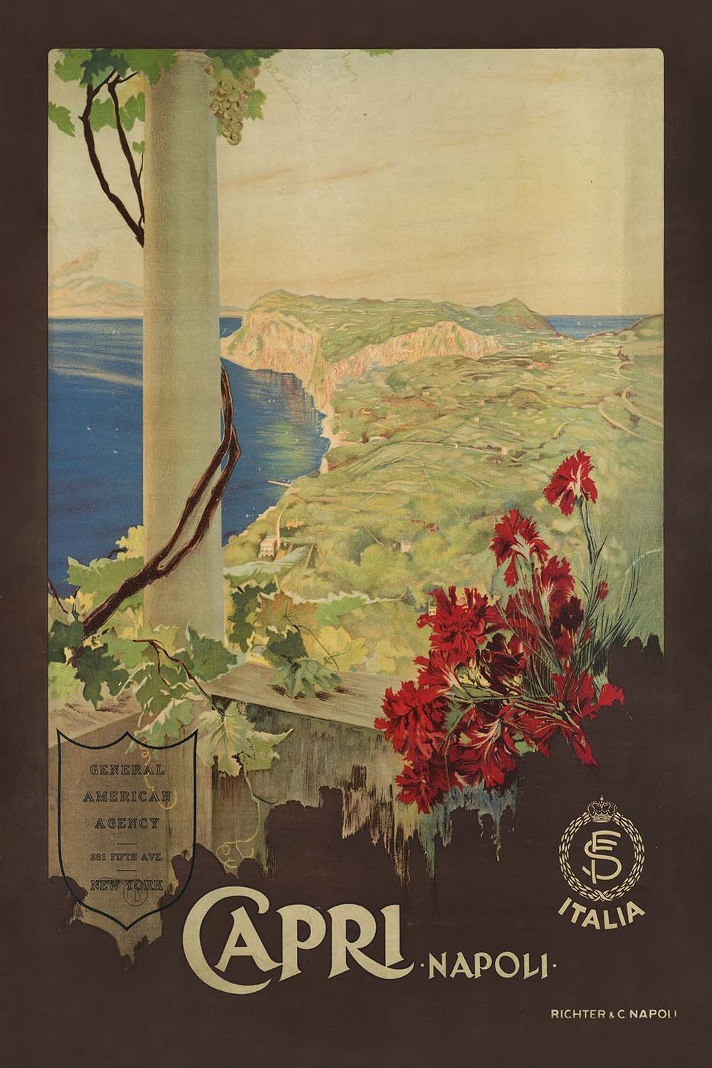 Capri Travel Poster: Capri. Napoli