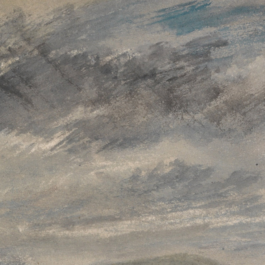 A View of Boppart, with Figures on the River Bank by Turner, 1817