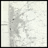 Mapa antiguo personalizado de Blackpool 