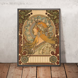 La Plume by Alphonse Mucha, 1896