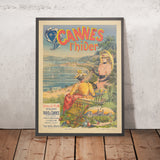 Cannes Travel Poster: L’hiver by Emmanuel Brun, 1892