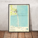 Old Map of Rehoboth Beach, Delaware by USGS, 1948 – Dewey Beach, Rehoboth Bay & Cape Henlopen